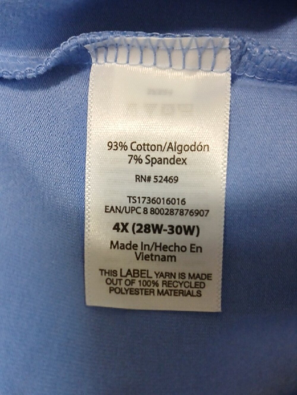Terra & Sky Women's 4X Plus Size Capri Legging - Picture 6 of 7